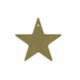 Étoile Star Percée 6 mm x 14 x 14 cm
