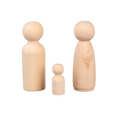 Figurine en bois 3 pcs Quille