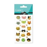Stickers 3D Cooky Têtes de chat