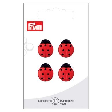 Bouton Polyester 14 mm 4 pcs Coccinelle