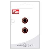 Bouton Polyester 12 mm 2 pcs Yeux d'animaux Brun