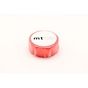 Masking Tape Extra-Fluo Luminescent Rouge 15 mm x 5 m