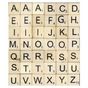 Lettre en Bois Scrabble 2 x 2 cm 42 pcs