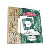 Tampon en bois Doodle stamp Grandes feuilles