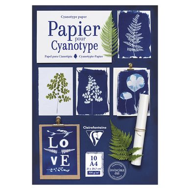 Papier Cyanotype A4 21 x 29,7 cm Pochette de 10 feuilles