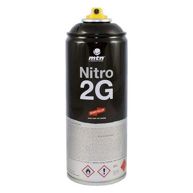Peinture en spray Noir ultra couvrant Nitro 2G Silver Killer 400 ml