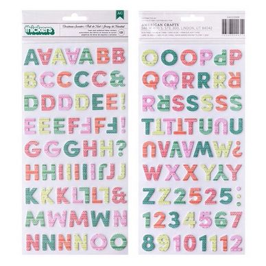 Stickers en mousse Sugarplum Wishes - Alphabet 131 pcs