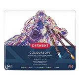 Crayon de couleur Coloursoft Boîte métal 24 pcs
