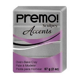 Pâte polymère Premo Accents 57 g Silver