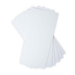 Planches de carton blanc 15,2 x 33 cm Blanc 6 pcs