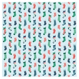 Papier imprimé 30,5 x 30,5 cm Happy Holidays - Christmas Stockings