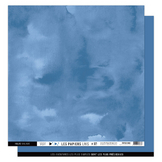 Papier imprimé uni 30,5 x 30,5 cm 250 g/m² Vue sur mer - #37 Bleu océan