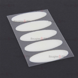 Pastilles adhésives Velcro ovales 5 pcs Blanc