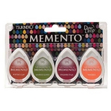 Set Encreur Dye-Ink Memento Dew Drop - Meadowland 4 pcs