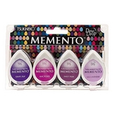 Set Encreur Dye-Ink Memento Dew Drop - Juicy Purples 4 pcs