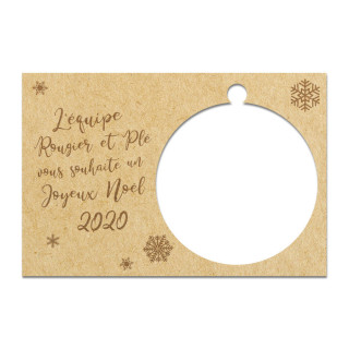 Carte postale pour boule à personnaliser - Rougier et Plé