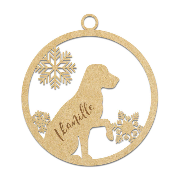 Boule de Noël Labrador à personnaliser - Rougier et Plé