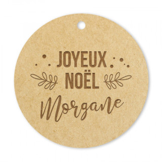 Médaille Joyeux Noël feuilles - Rougier et Plé