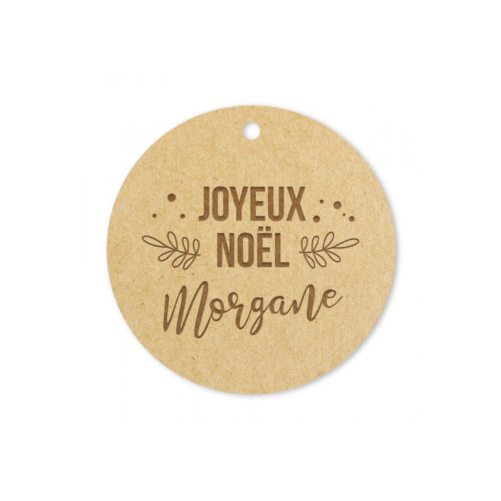 Médaille Joyeux Noël feuilles - Rougier et Plé