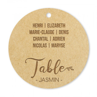 Médaille Table Nom - Rougier et Plé