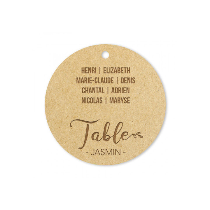 Médaille Table Nom - Rougier et Plé