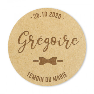 Badge Témoin du marié - Rougier et Plé