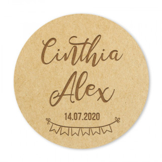 Badge Couple fanions - Rougier et Plé
