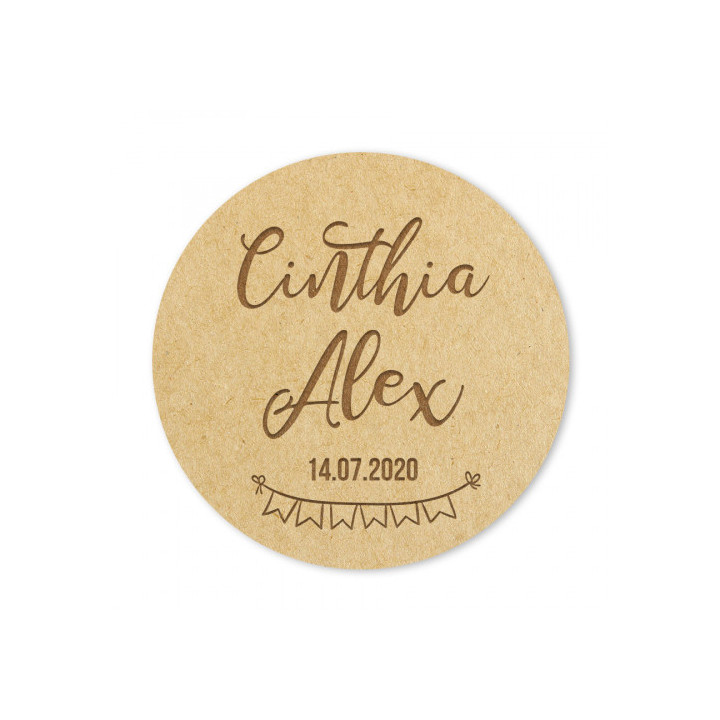 Badge Couple fanions - Rougier et Plé