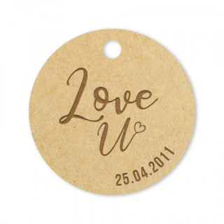 Porte-clés rond Love You - Rougier et Plé