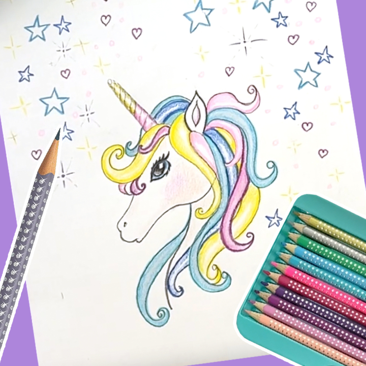Dessiner une licorne avec le coffret métal Sparkle Faber-Castell