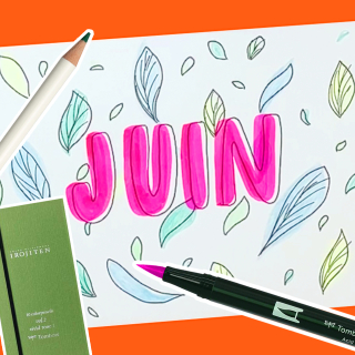 Réaliser un lettering avec les feutres et crayons Tombow