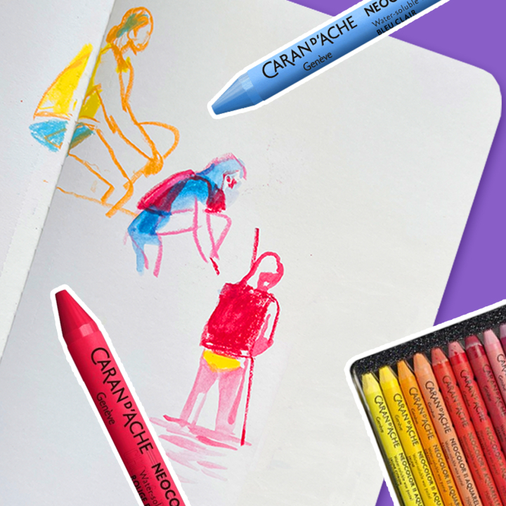 Dessiner sur le vif avec les pastels à la cire Neocolor !