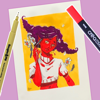 Dessiner un personnage manga avec les Créamarker