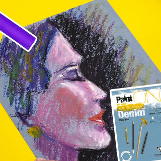 Dessiner un portrait aux pastels à l'huile avec Paint'On