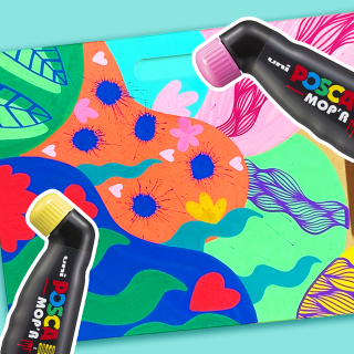 Customiser une planche à dessin avec les marqueurs Posca