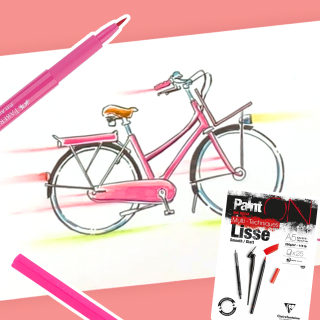 Donner du mouvement à son dessin avec le Paint On Lisse Clairefontaine