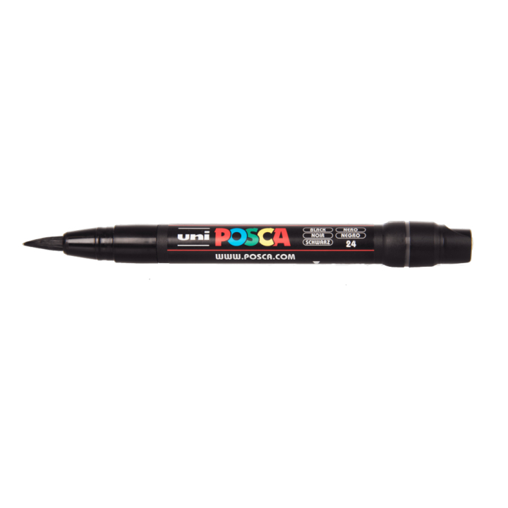 Boite de 10 feutres pinceau assorties PCF-350 - Posca - Rougier et Plé