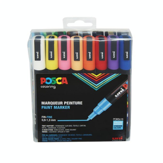 Boîte de 16 marqueurs assortis PC-3M - Posca - Rougier et Plé