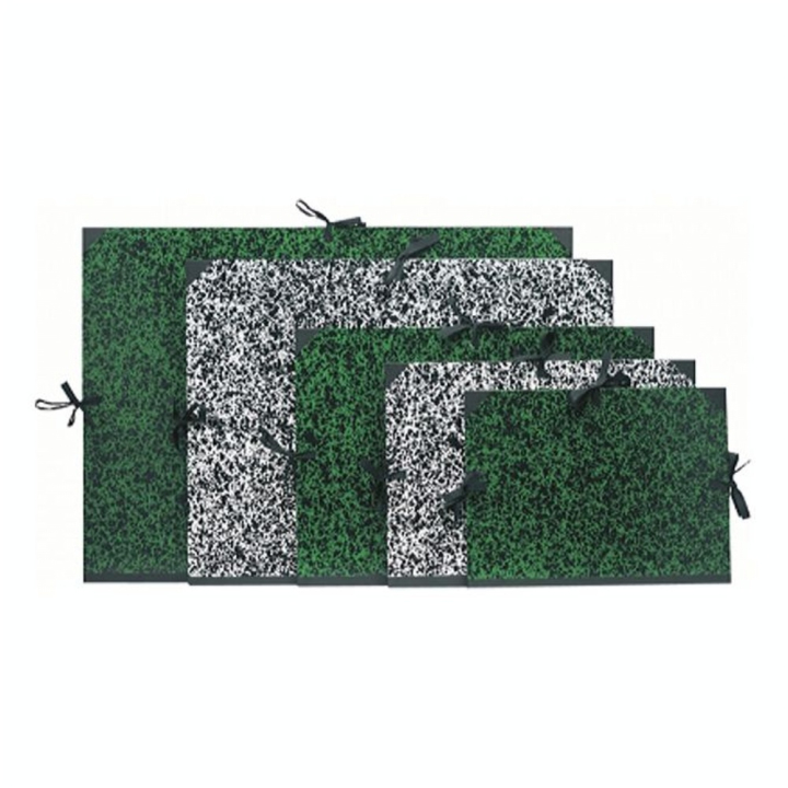 Carton à dessin Annonay vert à cordons A4 26 x 33cm - Clairefontaine - Rougier et Plé