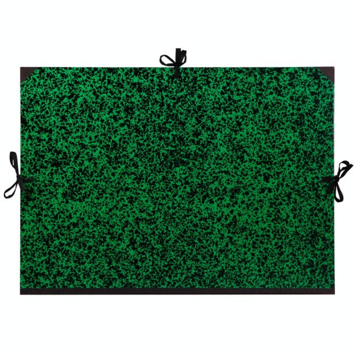 Carton à dessin Annonay vert à cordons B2 52 x 72cm - Clairefontaine - Rougier et Plé