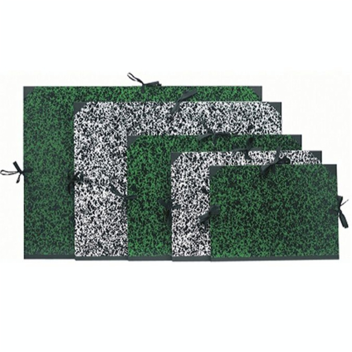 Carton à dessin Annonay vert à cordons B2 52 x 72cm - Clairefontaine - Rougier et Plé