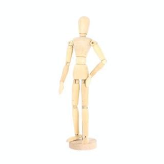 Mannequin en bois vernis femme 30cm - Rougier&Plé - Rougier et Plé
