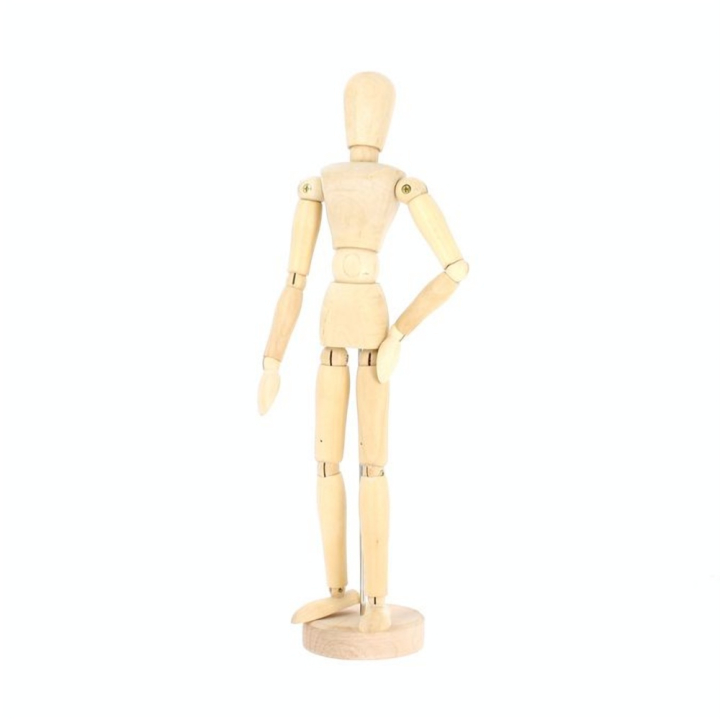 Mannequin en bois vernis femme 30cm - Rougier&Plé - Rougier et Plé