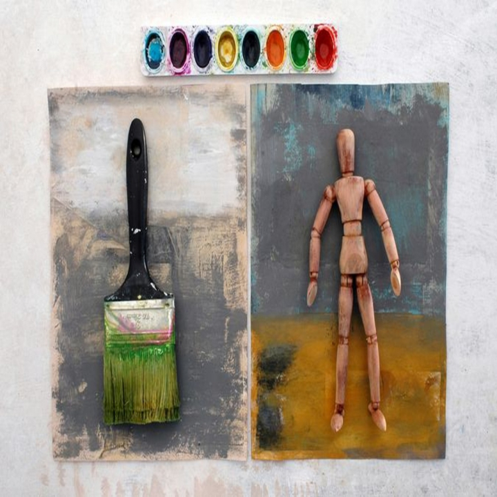 Mannequin en bois vernis homme 30cm - Rougier&Plé - Rougier et Plé