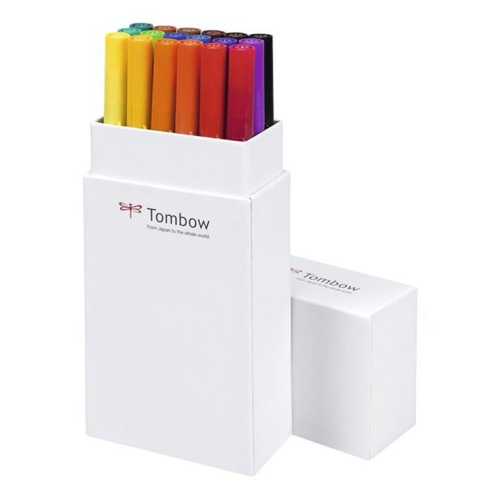 Feutre double pointe ABT Dual Brush Pen set de 18 basiques - Tombow - Rougier et Plé