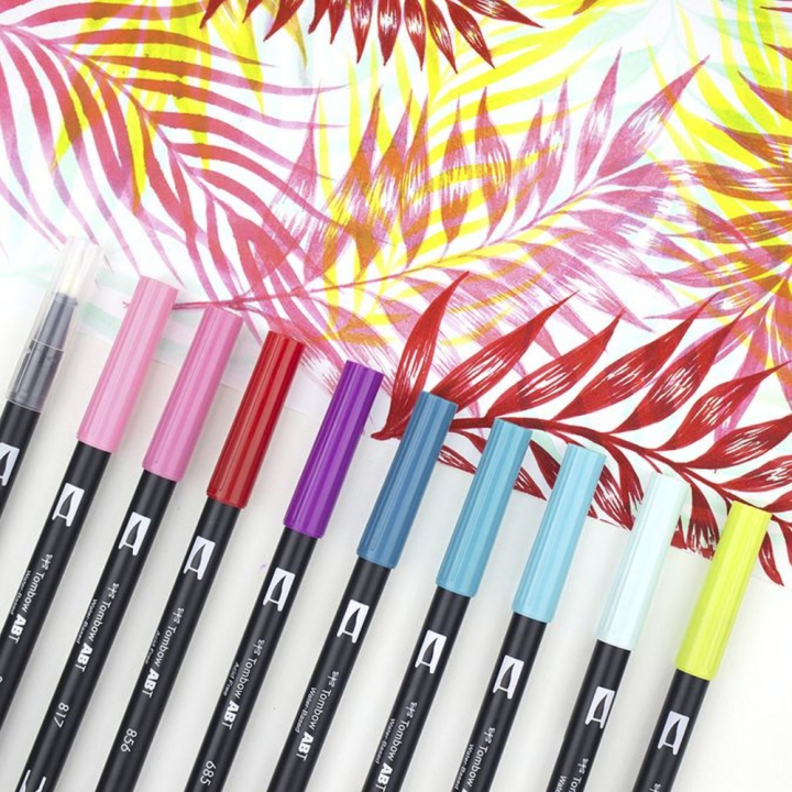 Feutre double pointe ABT Dual Brush Pen set de 18 basiques - Tombow - Rougier et Plé
