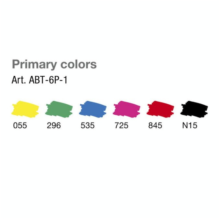 Feutre-pinceau set de 6 couleurs basiques - Tombow - Rougier et Plé