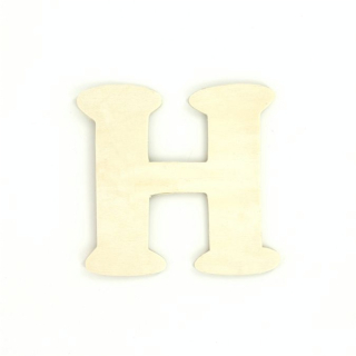 Lettre en bois 10cm épaisseur 4mm H - Vaessen Créative - Rougier et Plé