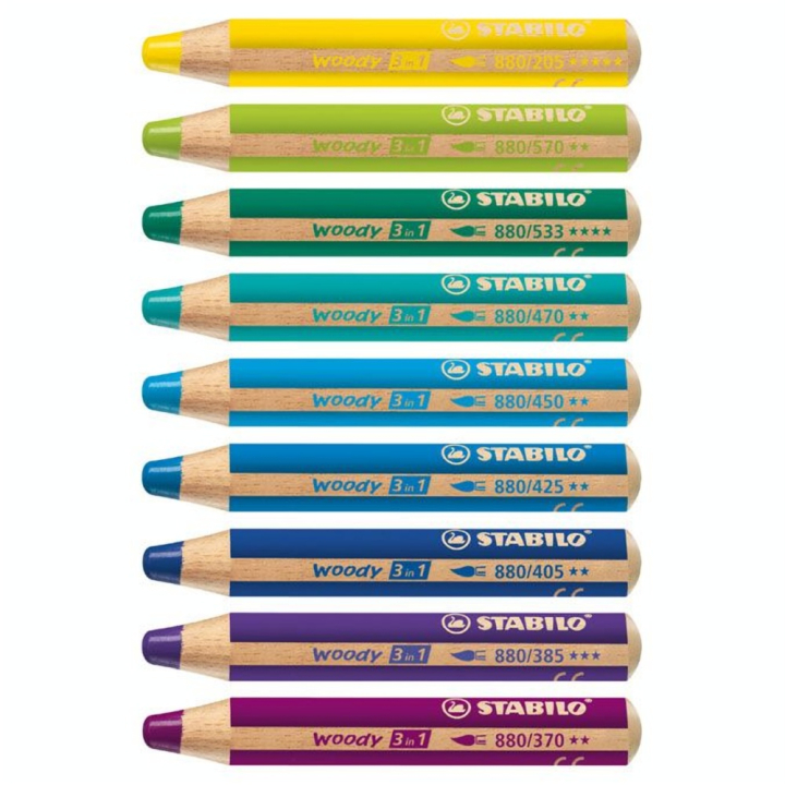 Crayon de couleur woody 3 in 1 - STABILO - Rougier et Plé