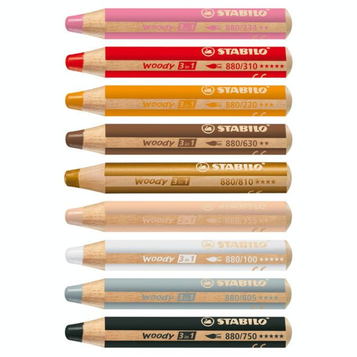 Crayon de couleur woody 3 in 1 - STABILO - Rougier et Plé
